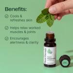 Organic Peppermint Essential Oil for Aromatherapy 30 mL