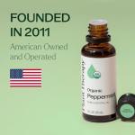 Organic Peppermint Essential Oil for Aromatherapy 30 mL