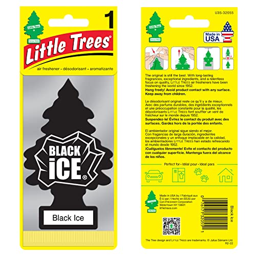 Black Ice Little Trees Car Freshener 10-Pack