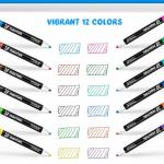 Maxtek 12-Pack Colorful Fine Tip Dry Erase Markers