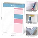 Undated Daily Planner Notepad with Checklist