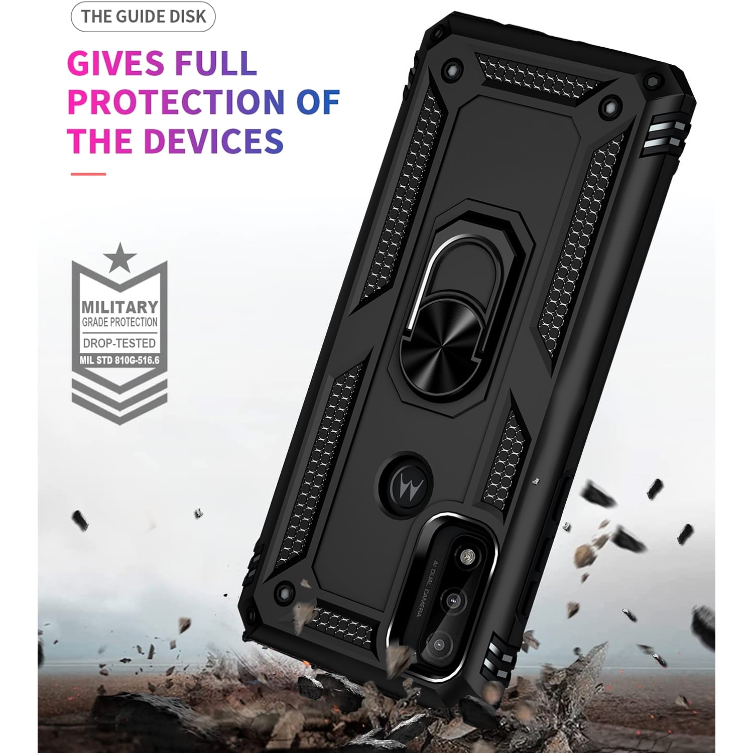 Motorola Moto G Pure/Power Phone Case with Kickstand