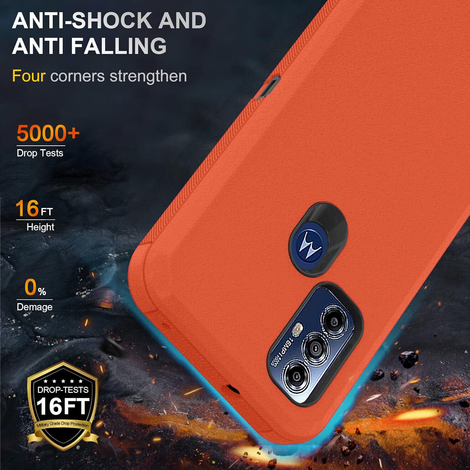 Motorola Moto G Power 2022 Shockproof Case with Glass