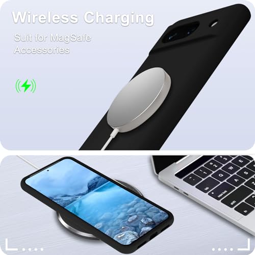 Google Pixel 8a Silicone Case with Screen Protector