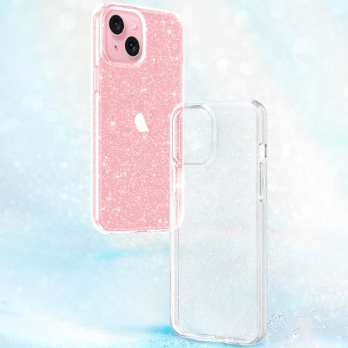 Clear Glitter Soft TPU Case for iPhone 13