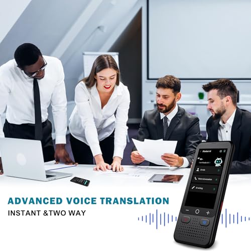 Portable 139 Language AI Translator with Touch Screen