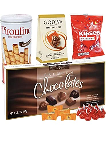 Valentine's Day Gift Basket with Teddy Bear & Chocolate