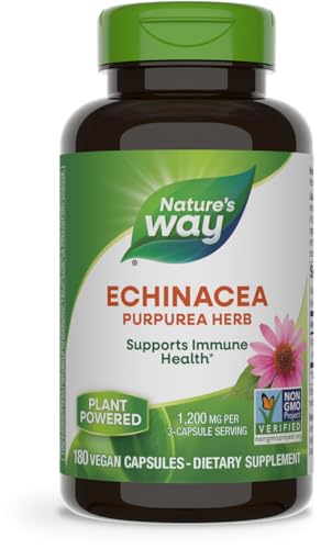 Nature's Way Echinacea Herb for Immune Support, 180 Capsules