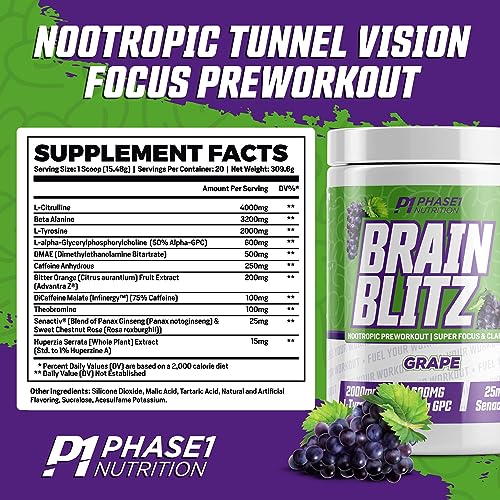 Phase One Nutrition Brain Blitz Pre-Workout Focus