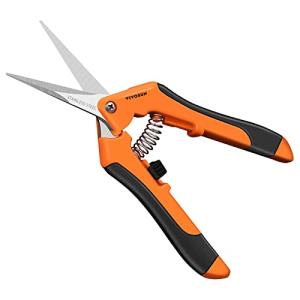 VIVOSUN 6.5 Inch Gardening Pruning Shears - Orange