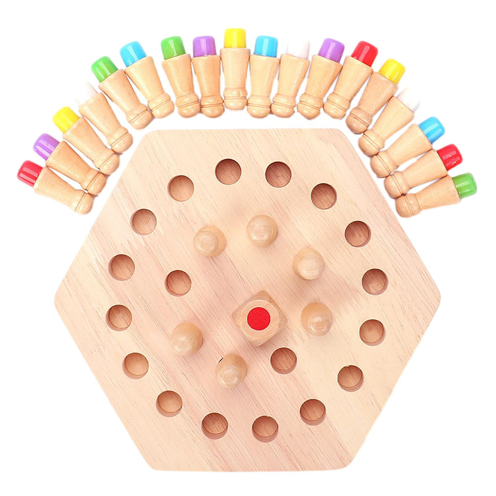 Wooden Memory Chess for Kids (3-4 years old)