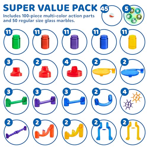 JOYIN Marble Run Toy Set - Construction Building Blocks