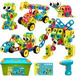 195 PCS STEM Building Blocks for Kids Ages 3-10