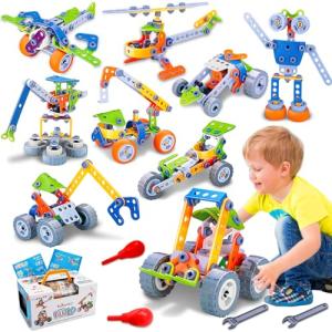 10-in-1 STEM Building Toys for Kids 4-8