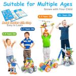10-in-1 STEM Building Toys for Kids 4-8