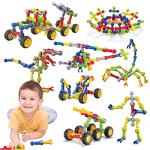 Caferria STEM Building Kit for Kids, 110 Pieces