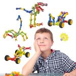 Caferria STEM Building Kit for Kids, 110 Pieces