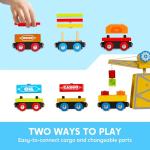 Montessori Magnetic Train Set for Kids, 12PCS