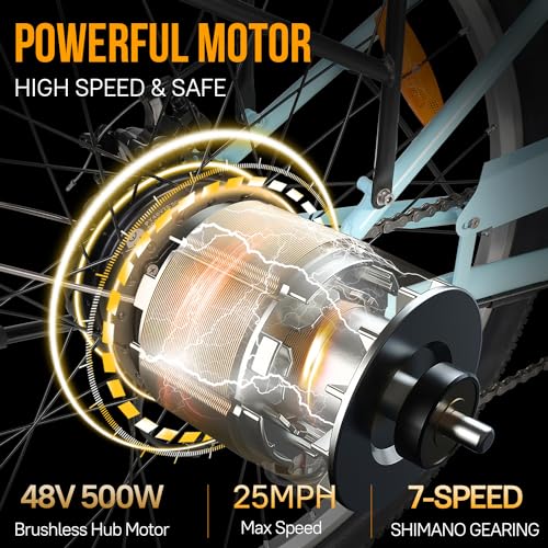 Professional 7 Speed City Cruiser eBike