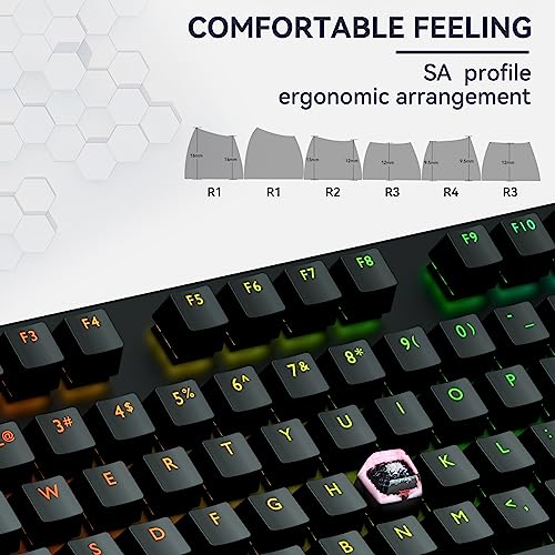 Fuji Mountain Sakura Resin Keycaps for Gaming