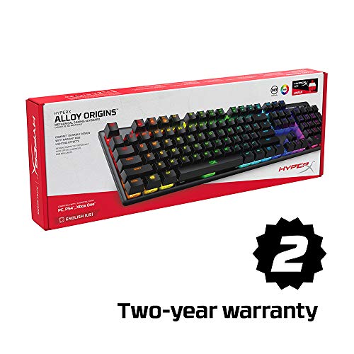 HyperX Alloy Origins - Compact RGB Mechanical Gaming Keyboard