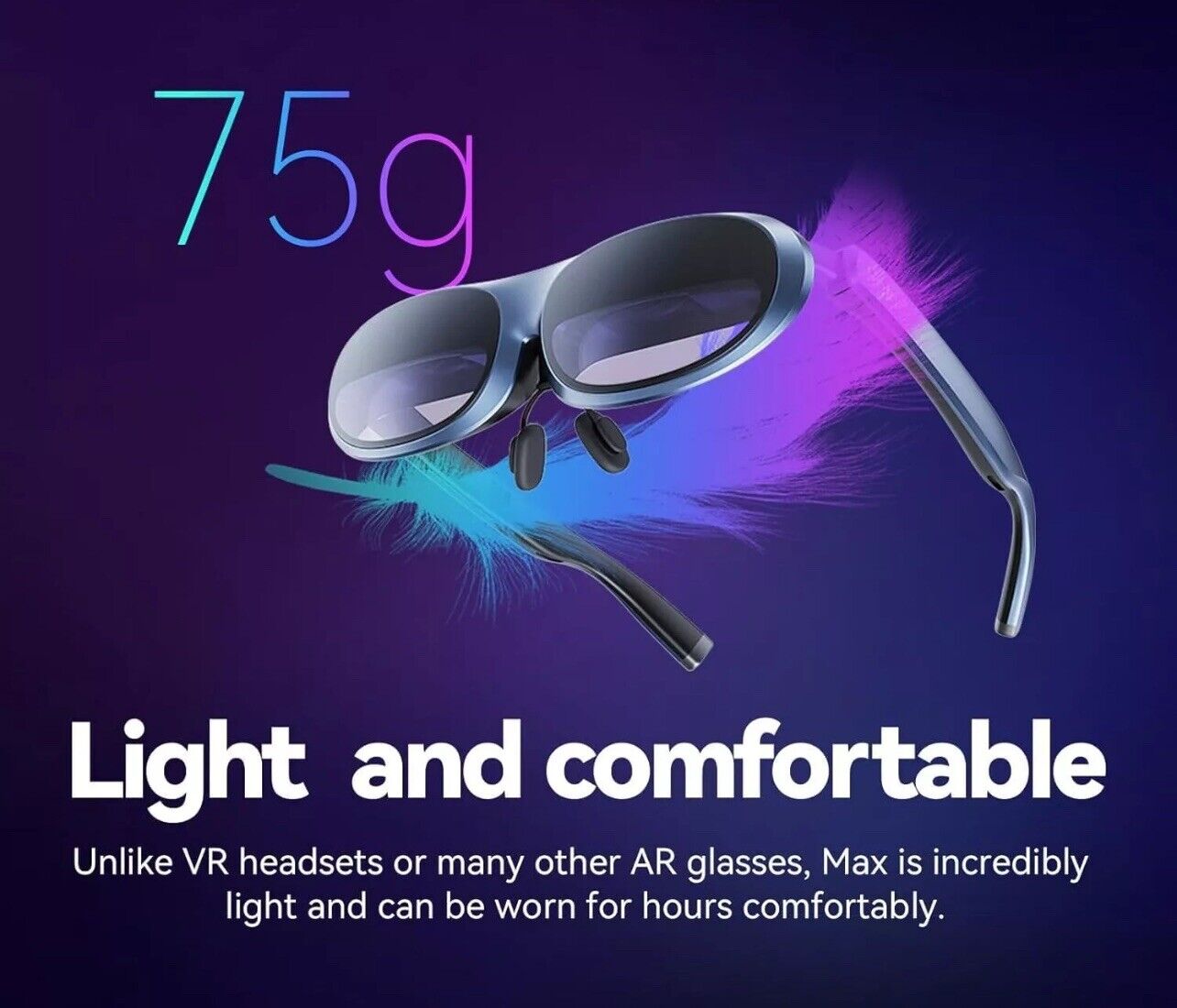 Rokid Max AR Glasses with 360° Micro-OLED Display