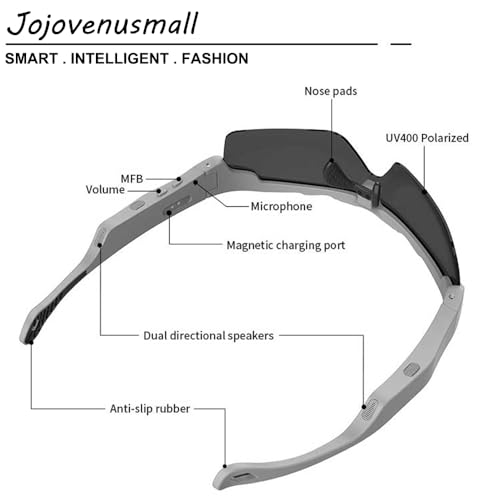 Bluetooth Smart Glasses with Speaker and Waterproof Design