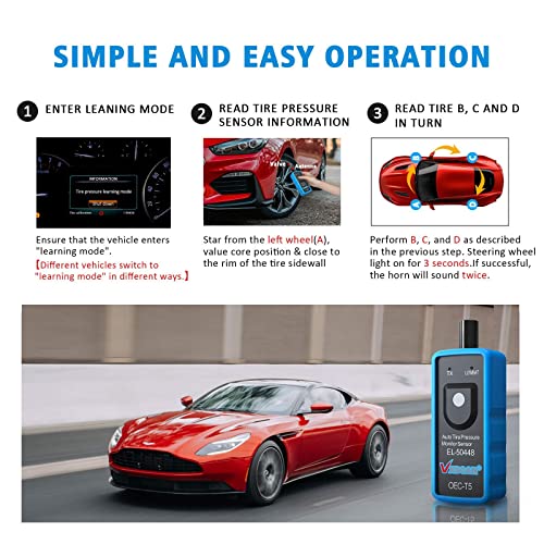 VXSCAN TPMS Reset Tool for GM Vehicles 2010-2018