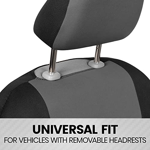 BDK Gray and Black PolyPro Seat Covers Set