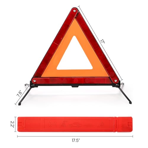 Fasmov 3-Pack Emergency Warning Triangle Reflectors