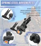 Adjustable Spring Steel Arrow Rest for Compound Bows
