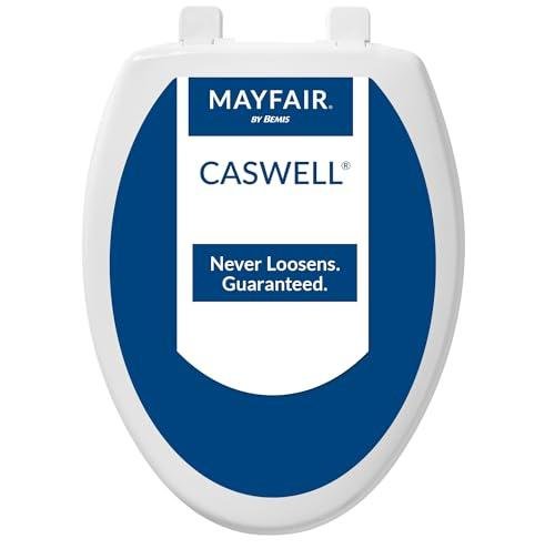 Mayfair Caswell Elongated White Slow Close Toilet Seat