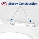 Clorox Round Plastic Toilet Seat with Easy-Off Hinges