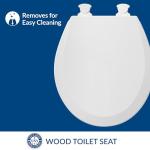 BEMIS Round Toilet Seat with Easy Clean Hinges