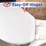 Clorox Round Plastic Toilet Seat with Easy-Off Hinges