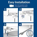 Mayfair Caswell Elongated White Slow Close Toilet Seat