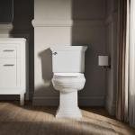 Kohler Brevia Elongated White Toilet Seat with Quick-Release