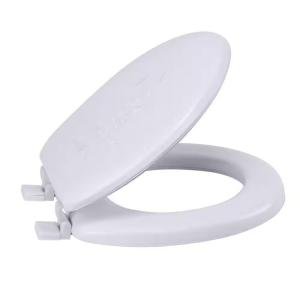Soft White Round Toilet Seat for Comfort