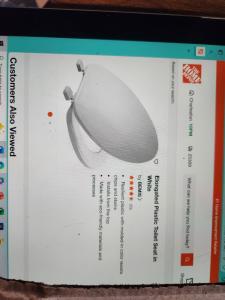 Bemis Elongated Plastic Toilet Seats (Biscuit) - 2 Pack