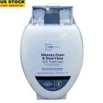 Soft Elongated Memory Foam Toilet Seat with Slow Close