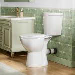 19" High Rear Outlet Toilet with Soft Close Seat