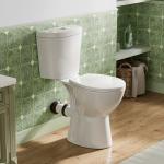 19" High Rear Outlet Toilet with Soft Close Seat