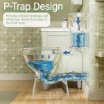 19" High Rear Outlet Toilet with Soft Close Seat