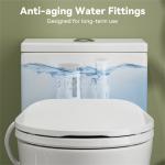 Elongated Toilet with Bidet Seat and Soft Close