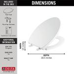 Delta Morgan Elongated Slow-Close Toilet Seat, White