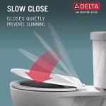 Delta Morgan Elongated Slow-Close Toilet Seat, White