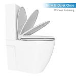 Elongated Toilet Seat Cover with Slow Close Hinges