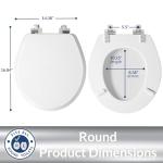 Mayfair Bennett White Slow Close Toilet Seat
