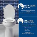 Mayfair Bennett White Slow Close Toilet Seat
