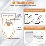 Heated Smart Elongated Toilet Seat with Bidet